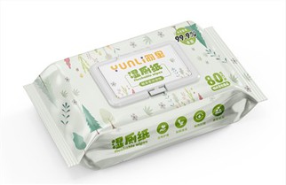 Tisu Basah Kain Bukan Tenunan OEM Tisu Bayi Biodegradable Dapat Dibilas